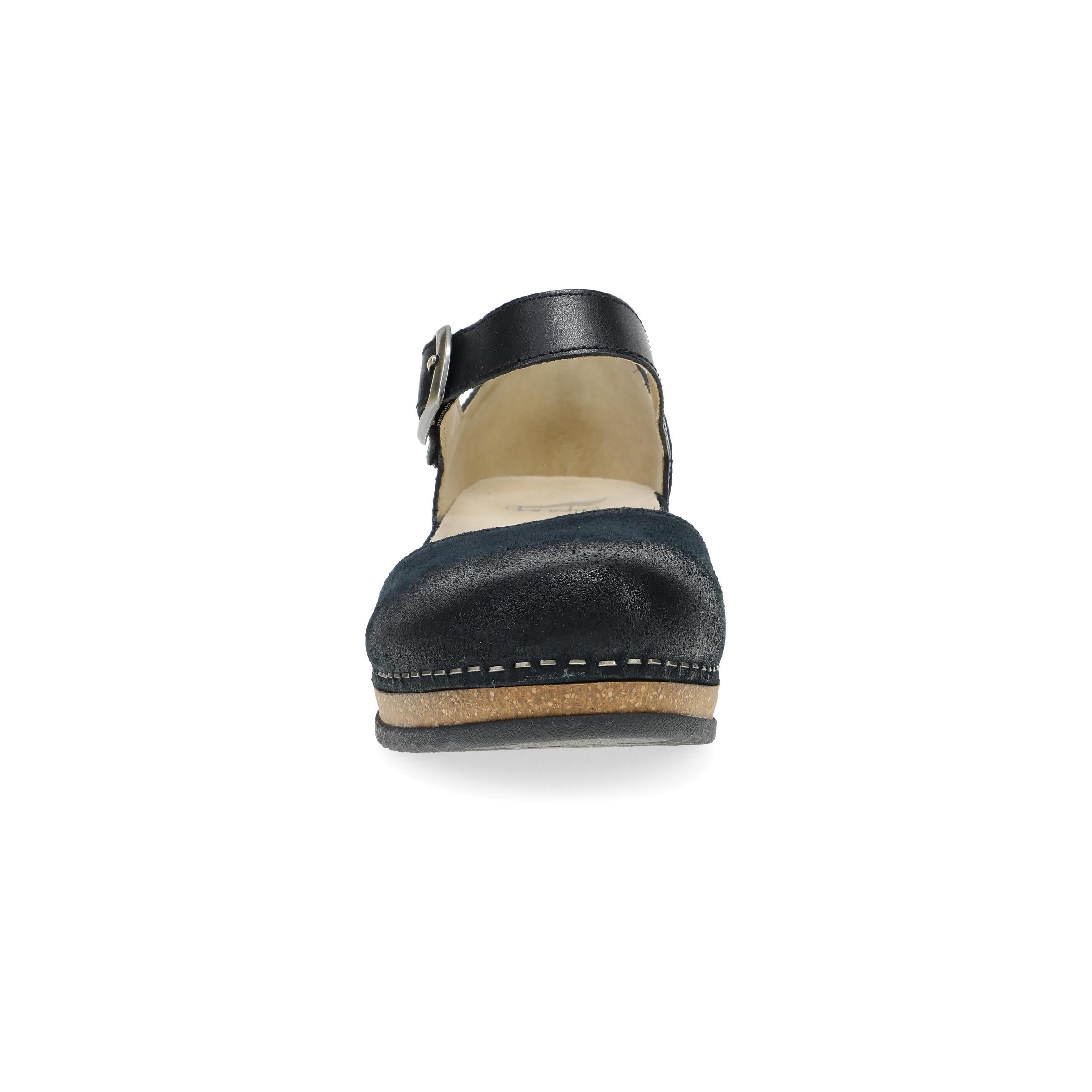 Mae Black Burnished Suede – Dansko