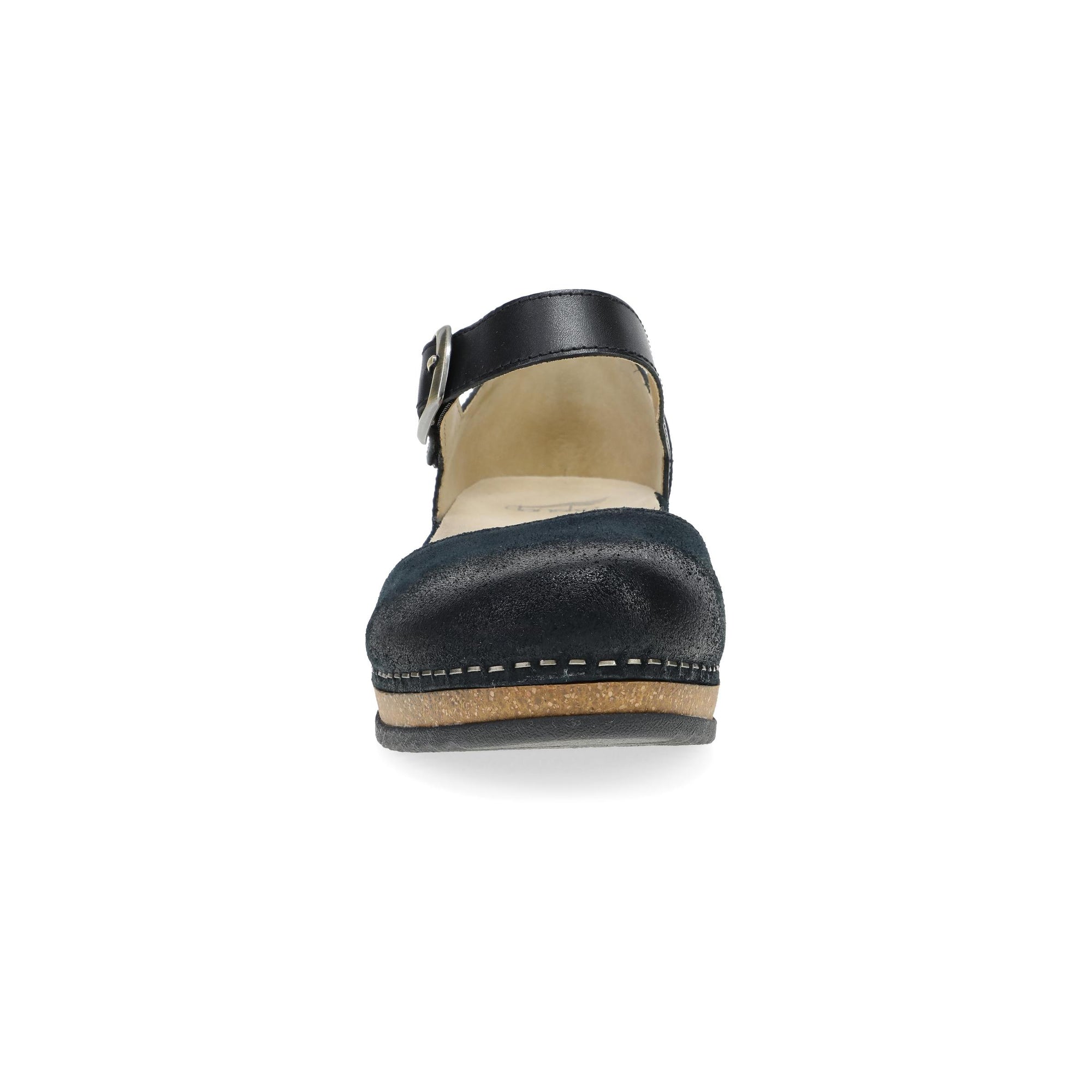 Toe image of Mae Black Burnished Suede