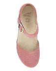Top image of Mae Ash Rose Embroidered Suede