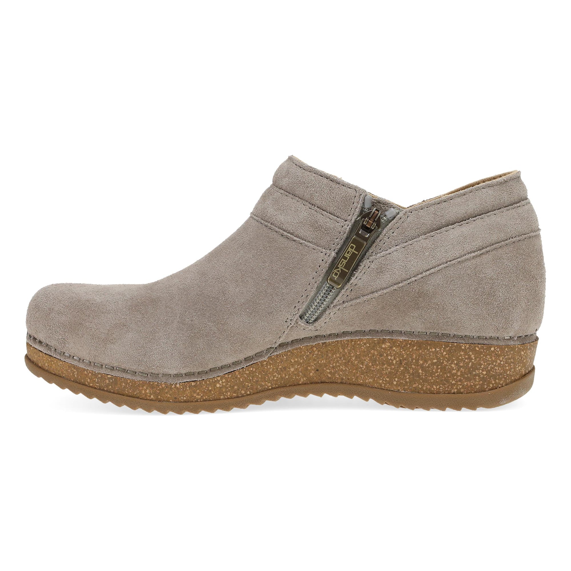 Side image of Muriel Taupe Suede