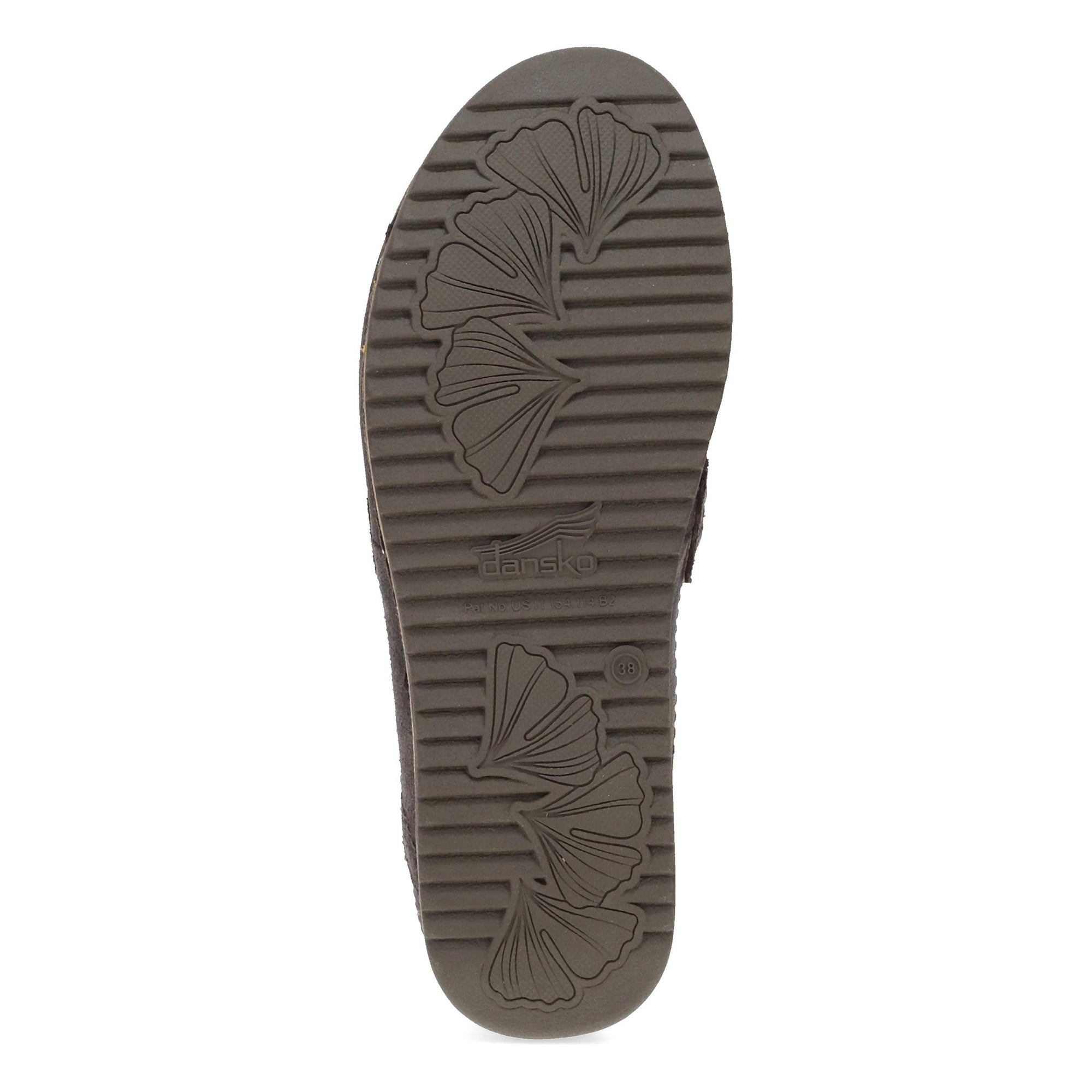 Bottom image of Maggy Clog Chocolate Leather