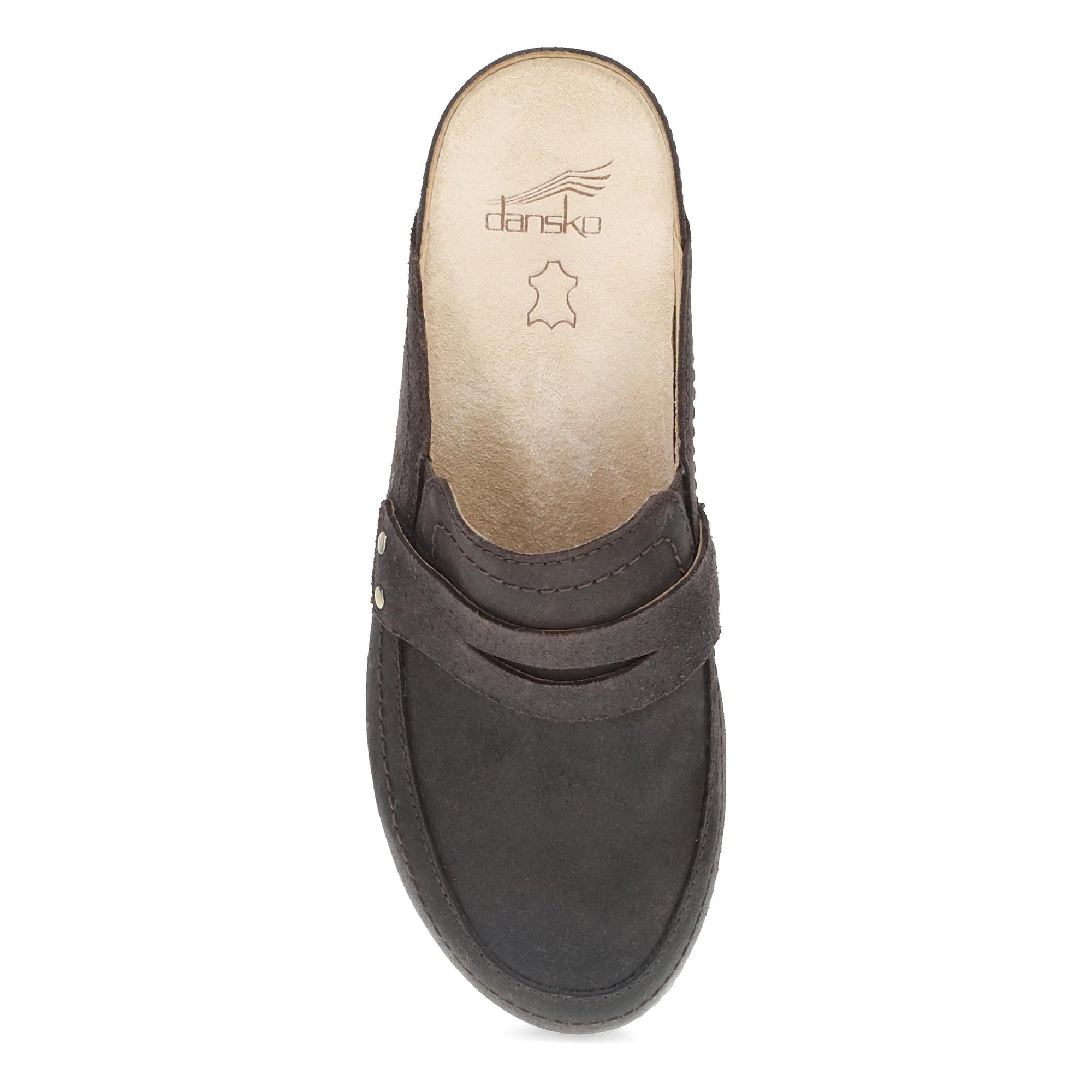 Top image of Maggy Clog Chocolate Leather