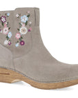 Primary image of Shiloh Taupe Suede Floral Embroidered