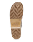 Bottom image of Shiloh Taupe Suede Floral Embroidered