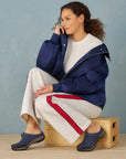 Pia Navy Leather