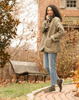 Catie Olive Suede