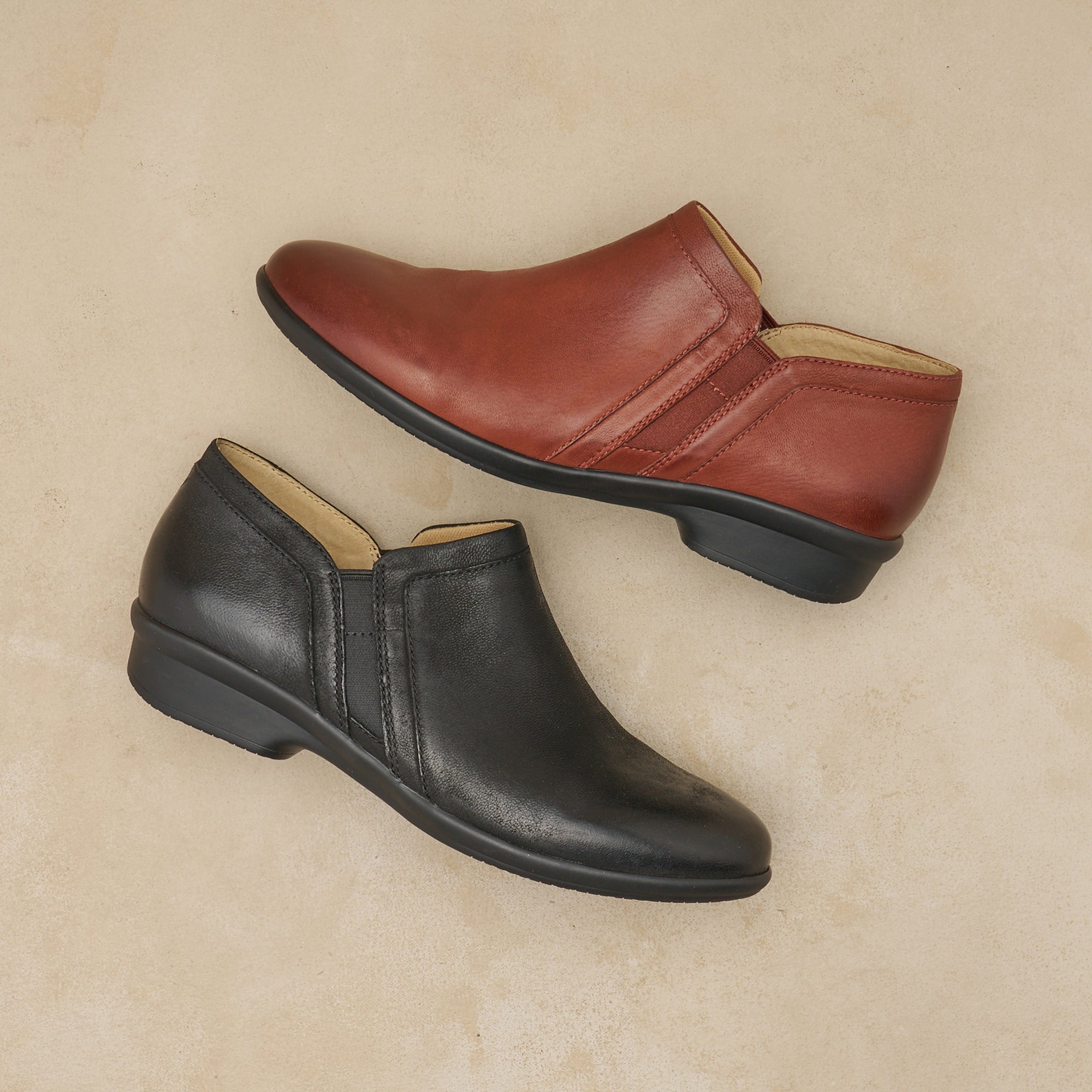 Cheryl Wide Black Burnished Nubuck