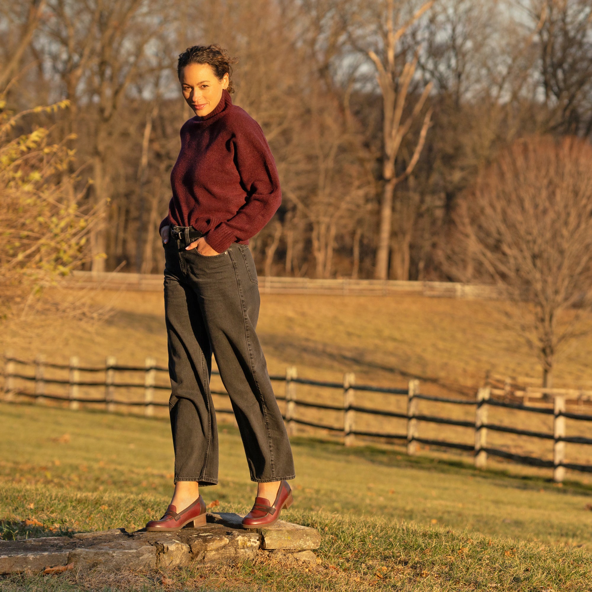 Danica Plum/Chocolate Waterproof Burnished