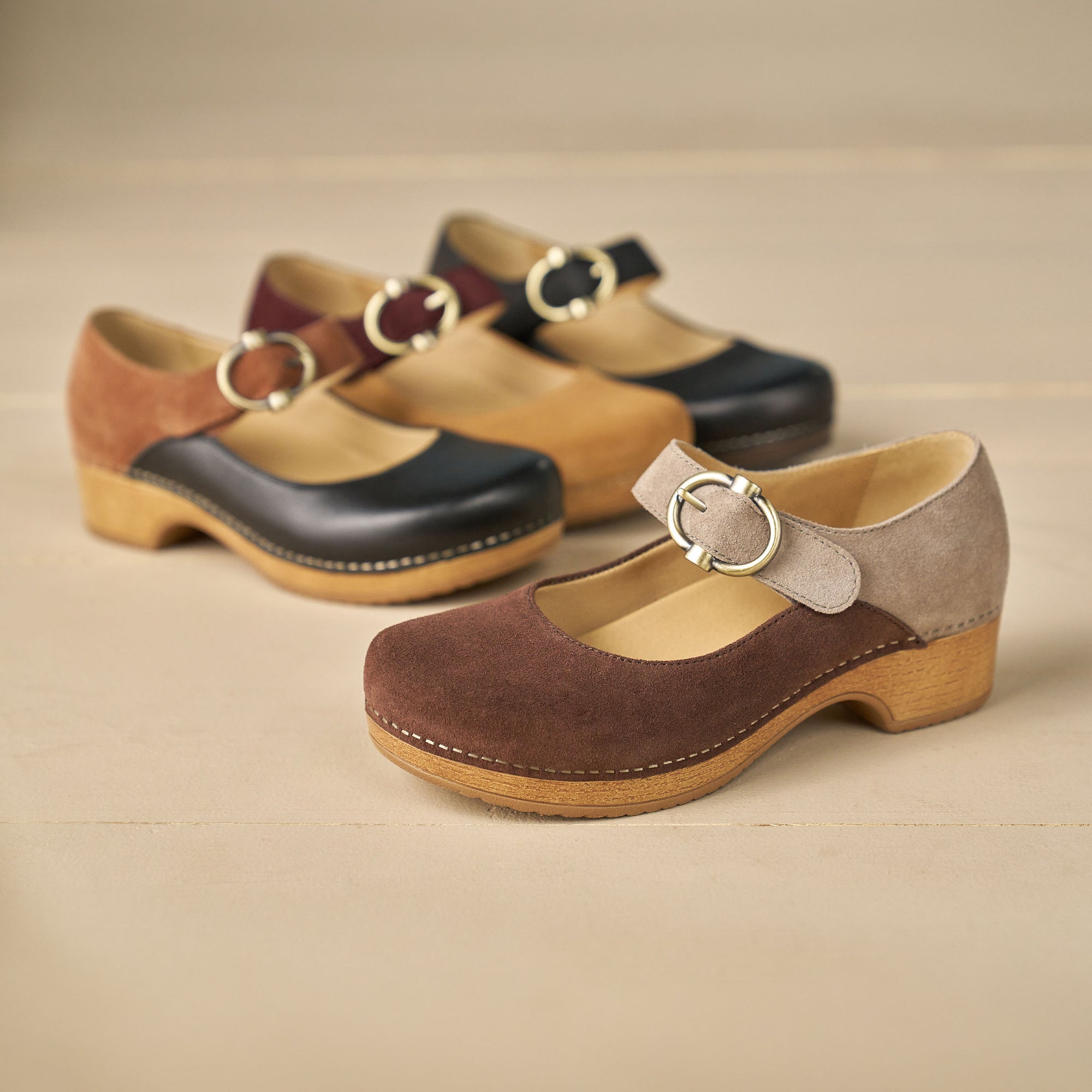 Bonny Mary Jane Chocolate/Taupe