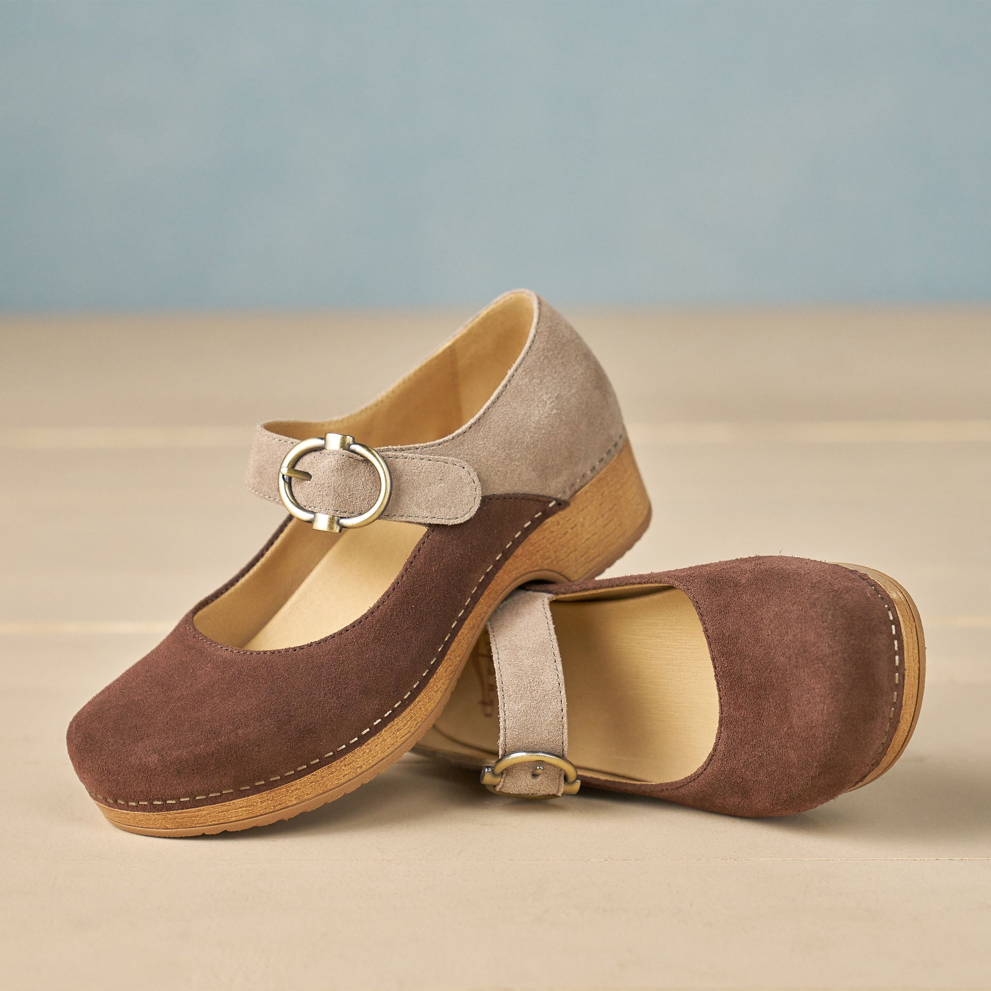 Bonny Mary Jane Chocolate/Taupe
