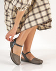 Rowan Grey/Pewter Leather