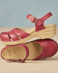 Margreta Red Burnished Nubuck