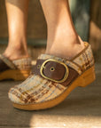 Pearson Clog Tan Plaid