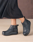 Klara Black Platform Boot