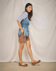 Mae Tan Burnished Suede