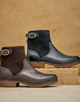 Monique Black Burnished Calf