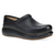 Black Burnished Nubuck Clog