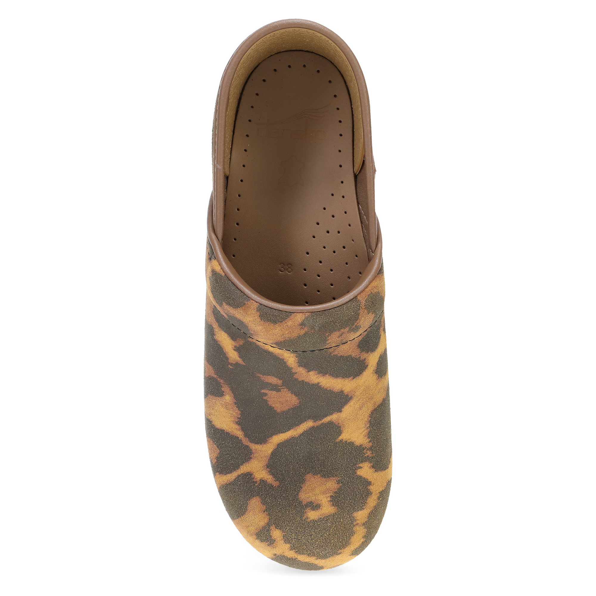 Professional Tan Leopard Suede