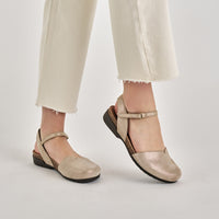 Rowan Beige Sparkle Suede