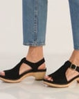 Laverne Black Milled Nubuck