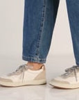 Josey White/Rose Gold Nappa