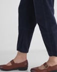 Collette Wide Black Burnished Nubuck