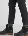 Monique Black Burnished Calf