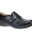 Sallie Wide Black Waxy Burnished