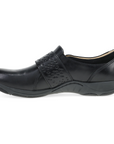 Sallie Wide Black Waxy Burnished