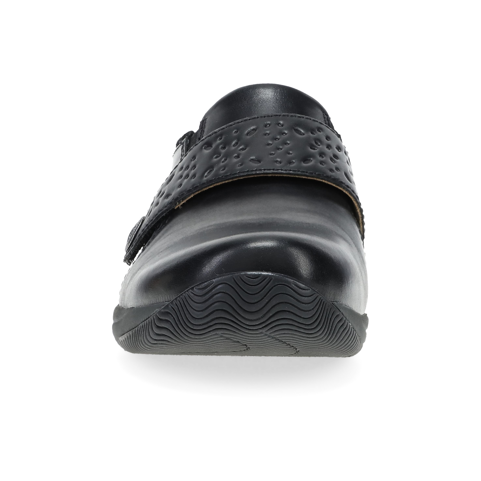 Sallie Wide Black Waxy Burnished