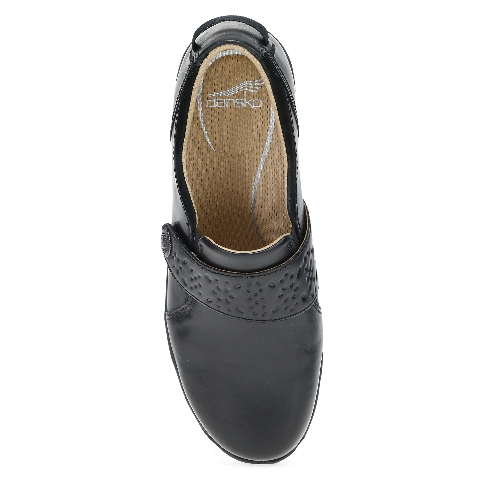 Sallie Wide Black Waxy Burnished