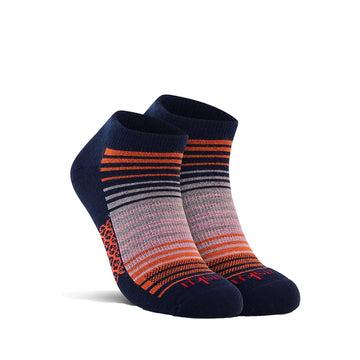 Merino Wool Ankle Socks Navy Stripes