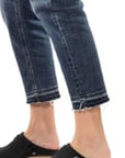 On foot video of Berry Black Burnished Nubuck with model walking into and out of frame