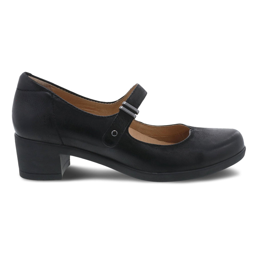 Side image of Callista Black Burnished Nubuck