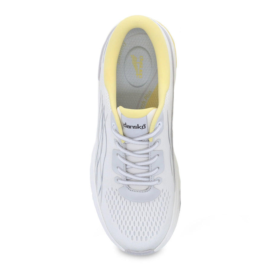 Top image of Pace White/Yellow Mesh