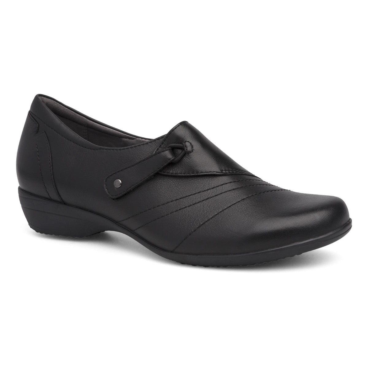 ladies black dress shoes Dansko Women's Franny / Medium / 36 GL-03.27.25 Pleated Satin Long Formal making them ideal for Sizes:X-Large