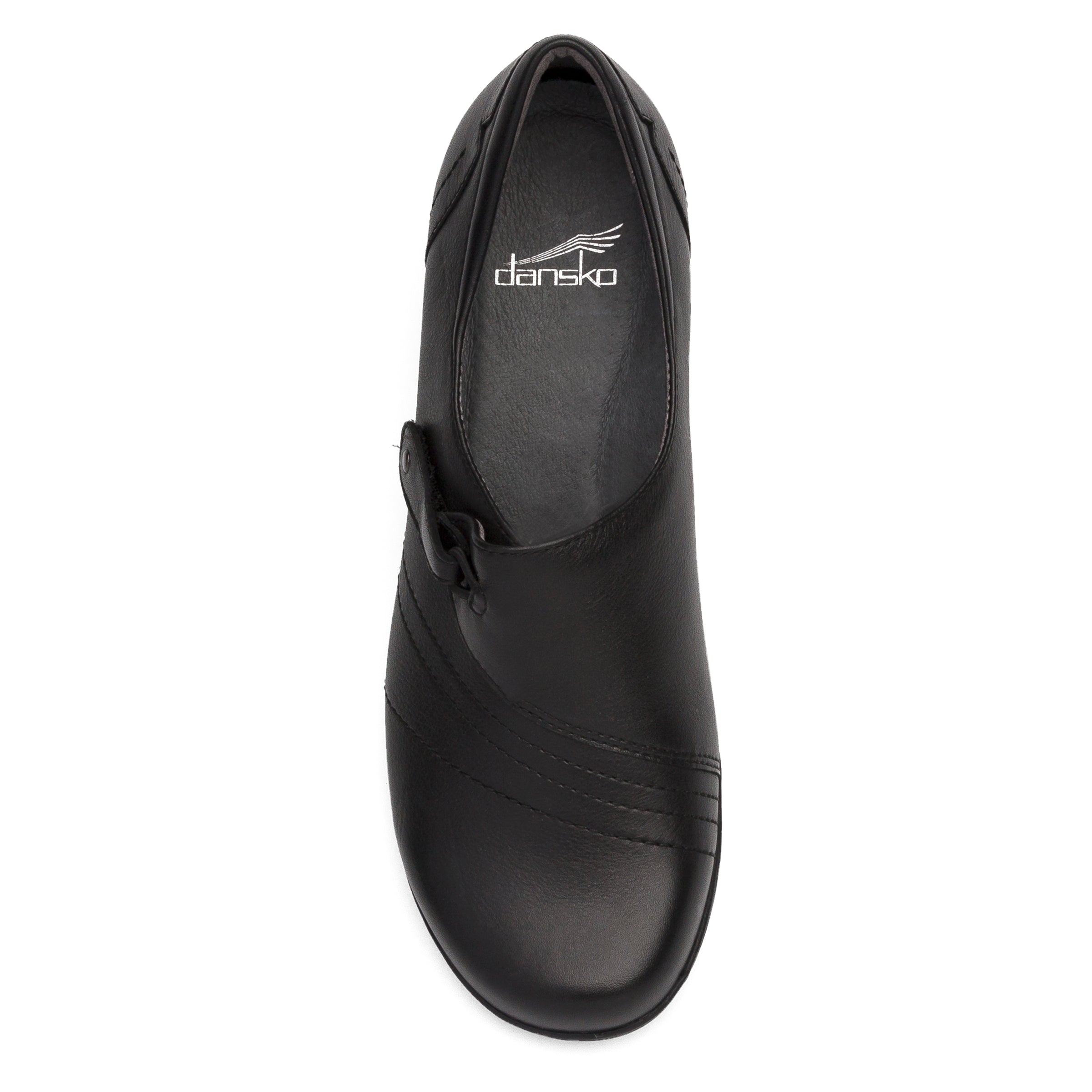 Franny Wide Black Milled Nappa – Dansko