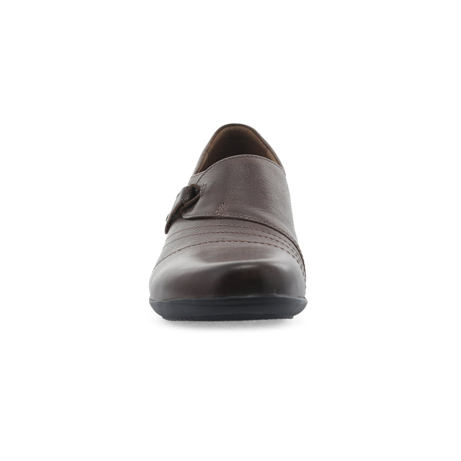 Toe image of Franny Chocolate Burnished Calf