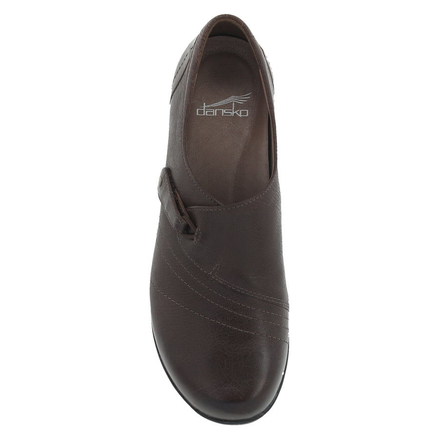 Top image of Franny Chocolate Burnished Calf