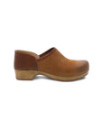Side image of Brenna Tan Burnished Suede