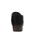 Heel image of Brenna Black Burnished Suede