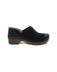 Side image of Brenna Black Burnished Suede