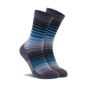Merino Wool Crew Socks Denim Stripes
