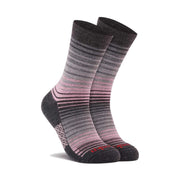 Merino Wool Crew Socks Grey Stripes