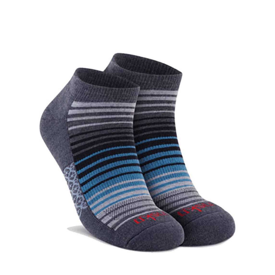 Merino Wool Ankle Socks Denim Stripes