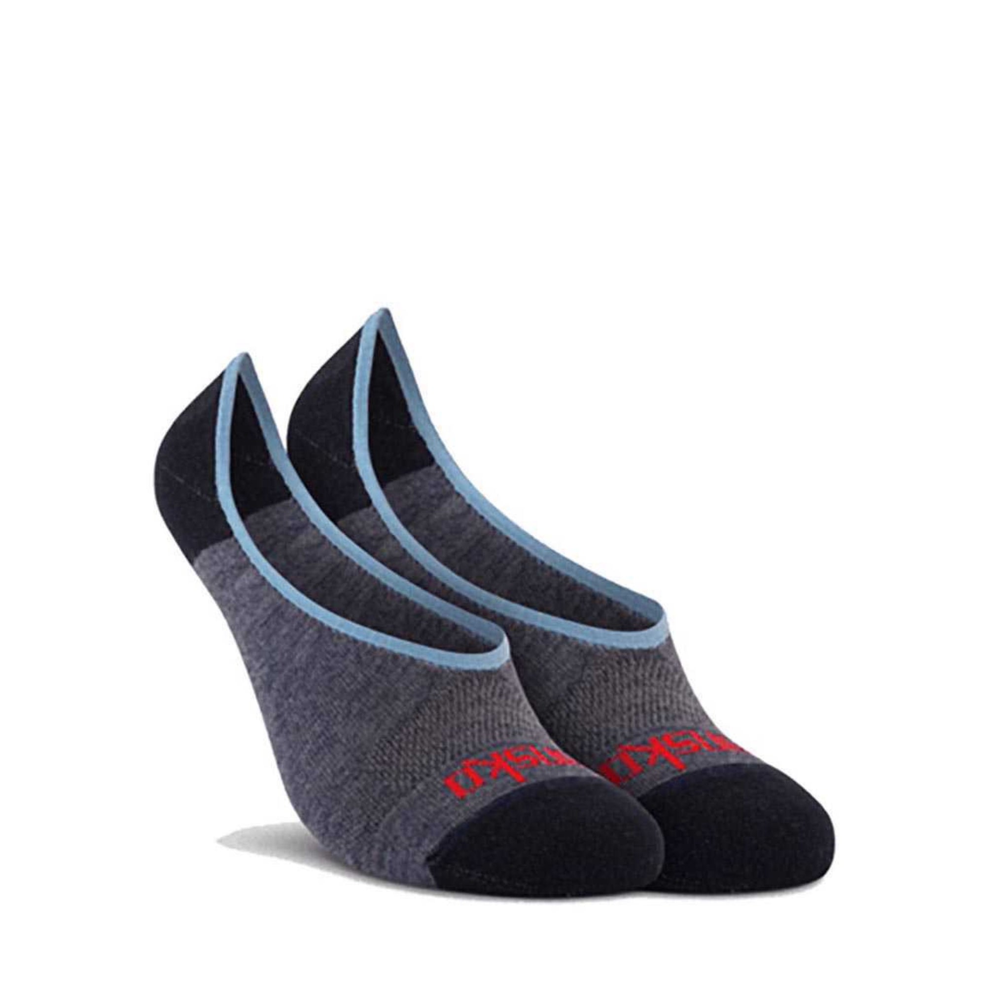 Merino Wool No Show Socks Denim